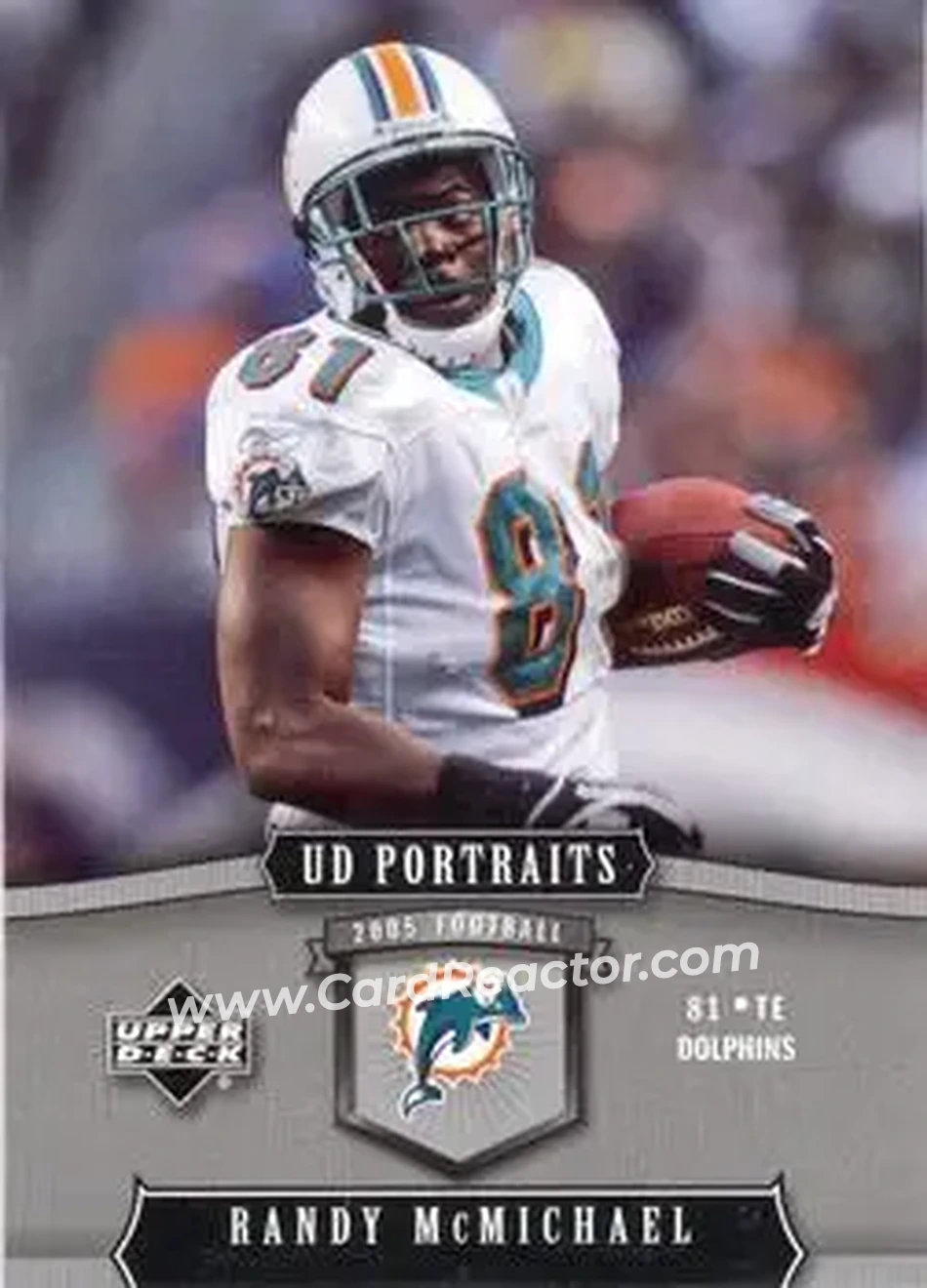 2005 Upper Deck Portraits #50 - Randy McMichael - Miami Dolphins - Front