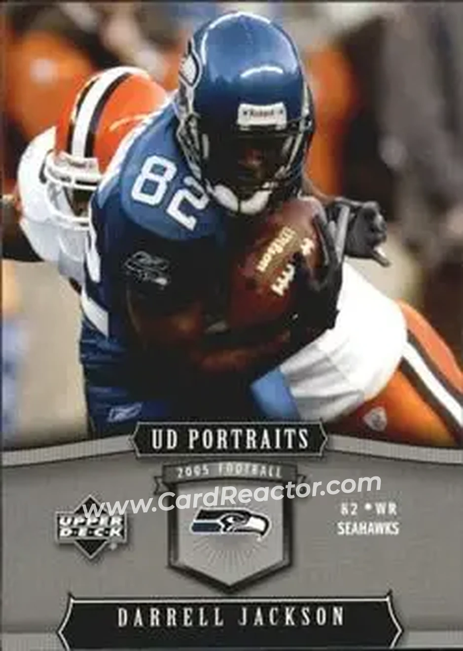 2005 Upper Deck Portraits #86 - Darrell Jackson - Seattle Seahawks - Front 2005 Upper Deck Portraits #86 - Darrell Jackson - Seattle Seahawks - Front