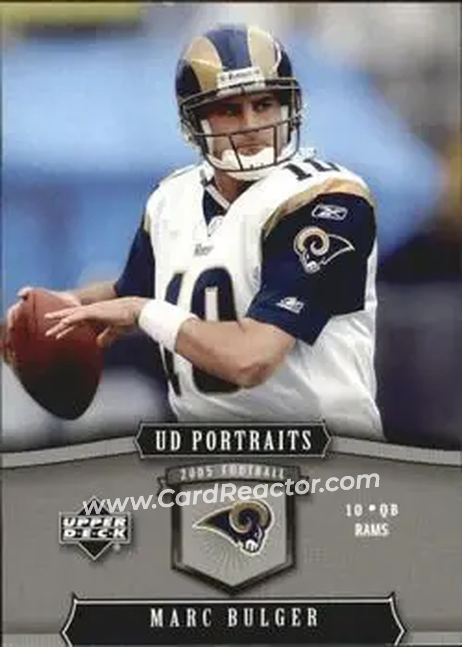 2005 Upper Deck Portraits #88 - Marc Bulger - St. Louis Rams - Front
