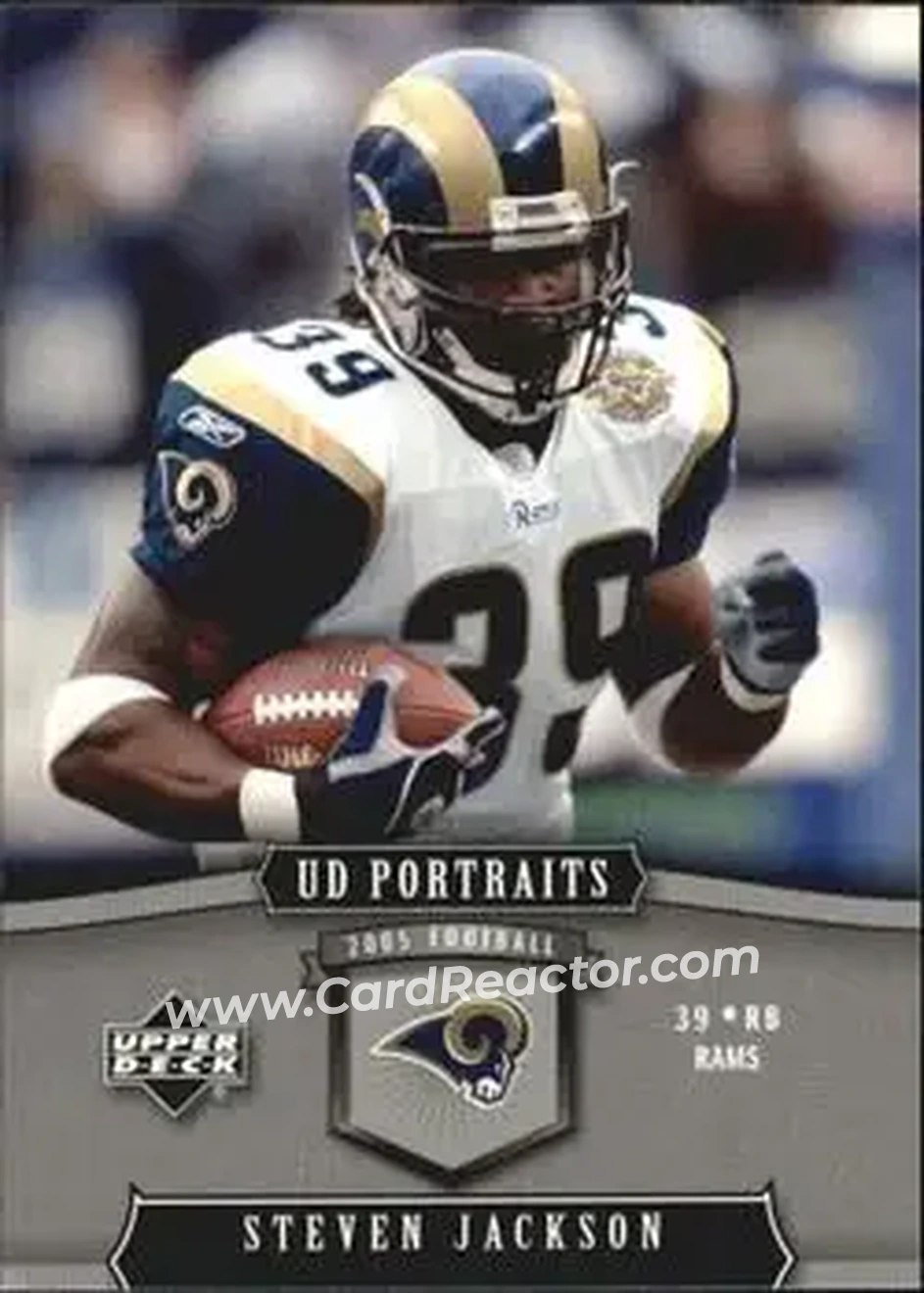 2005 Upper Deck Portraits #89 - Steven Jackson - St. Louis Rams - Front