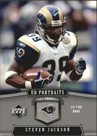 2005 Upper Deck Portraits #89 - Steven Jackson - St. Louis Rams