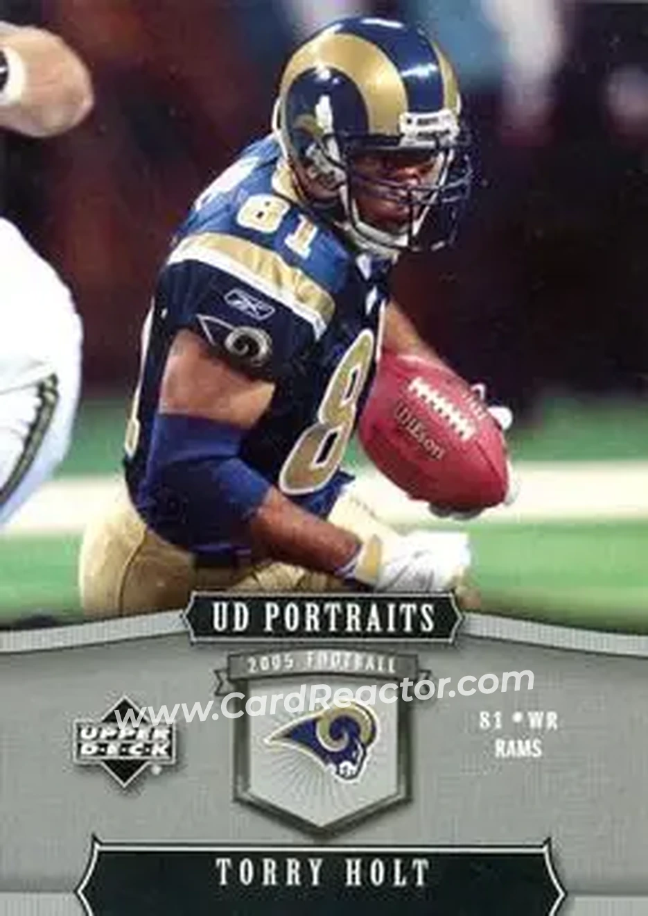 2005 Upper Deck Portraits #91 - Torry Holt - St. Louis Rams - Front