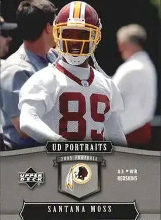 2005 Upper Deck Portraits #100 - Santana Moss - Washington Redskins