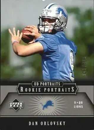 2005 Upper Deck Portraits #106 - Dan Orlovsky - Detroit Lions