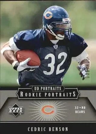 2005 Upper Deck Portraits #112 - Cedric Benson - Chicago Bears