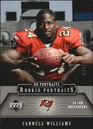 2005 Upper Deck Portraits #114 - Cadillac Williams - Tampa Bay Buccaneers