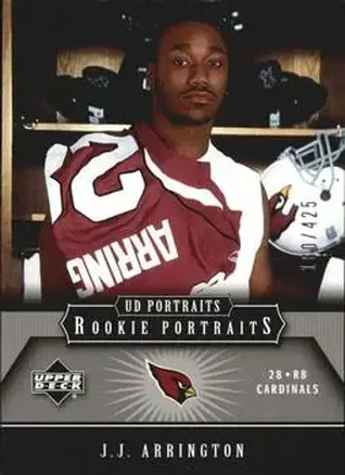 2005 Upper Deck Portraits #121 - J.J. Arrington - Arizona Cardinals