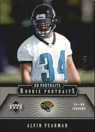 2005 Upper Deck Portraits #124 - Alvin Pearman - Jacksonville Jaguars