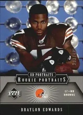 2005 Upper Deck Portraits #127 - Braylon Edwards - Cleveland Browns