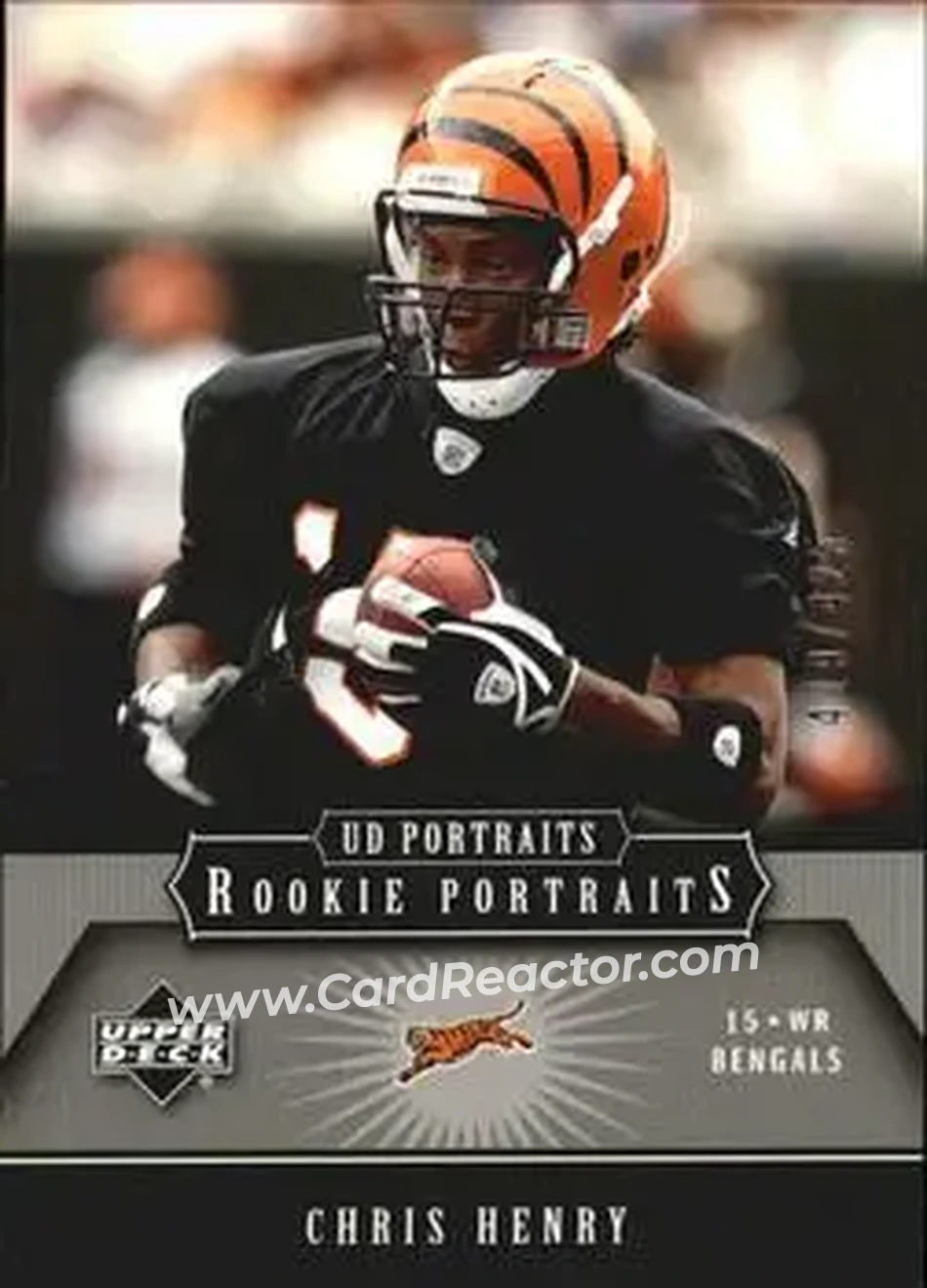 2005 Upper Deck Portraits #130 - Chris Henry - Cincinnati Bengals - Front
