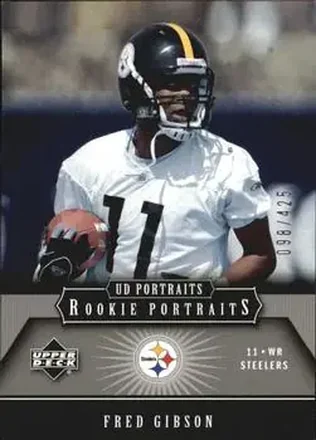 2005 Upper Deck Portraits #132 - Fred Gibson - Pittsburgh Steelers