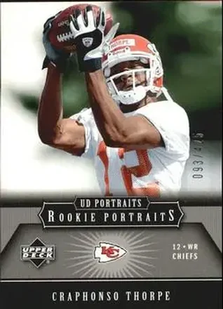 2005 Upper Deck Portraits #133 - Craphonso Thorpe - Kansas City Chiefs