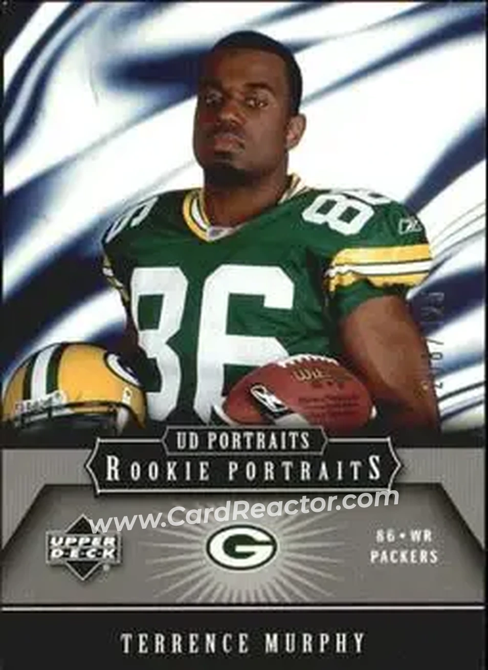 2005 Upper Deck Portraits #134 - Terrence Murphy - Green Bay Packers - Front 2005 Upper Deck Portraits #134 - Terrence Murphy - Green Bay Packers - Front