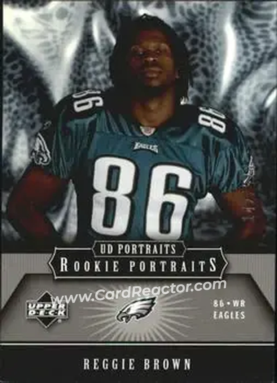 2005 Upper Deck Portraits #137 - Reggie Brown - Philadelphia Eagles - Front