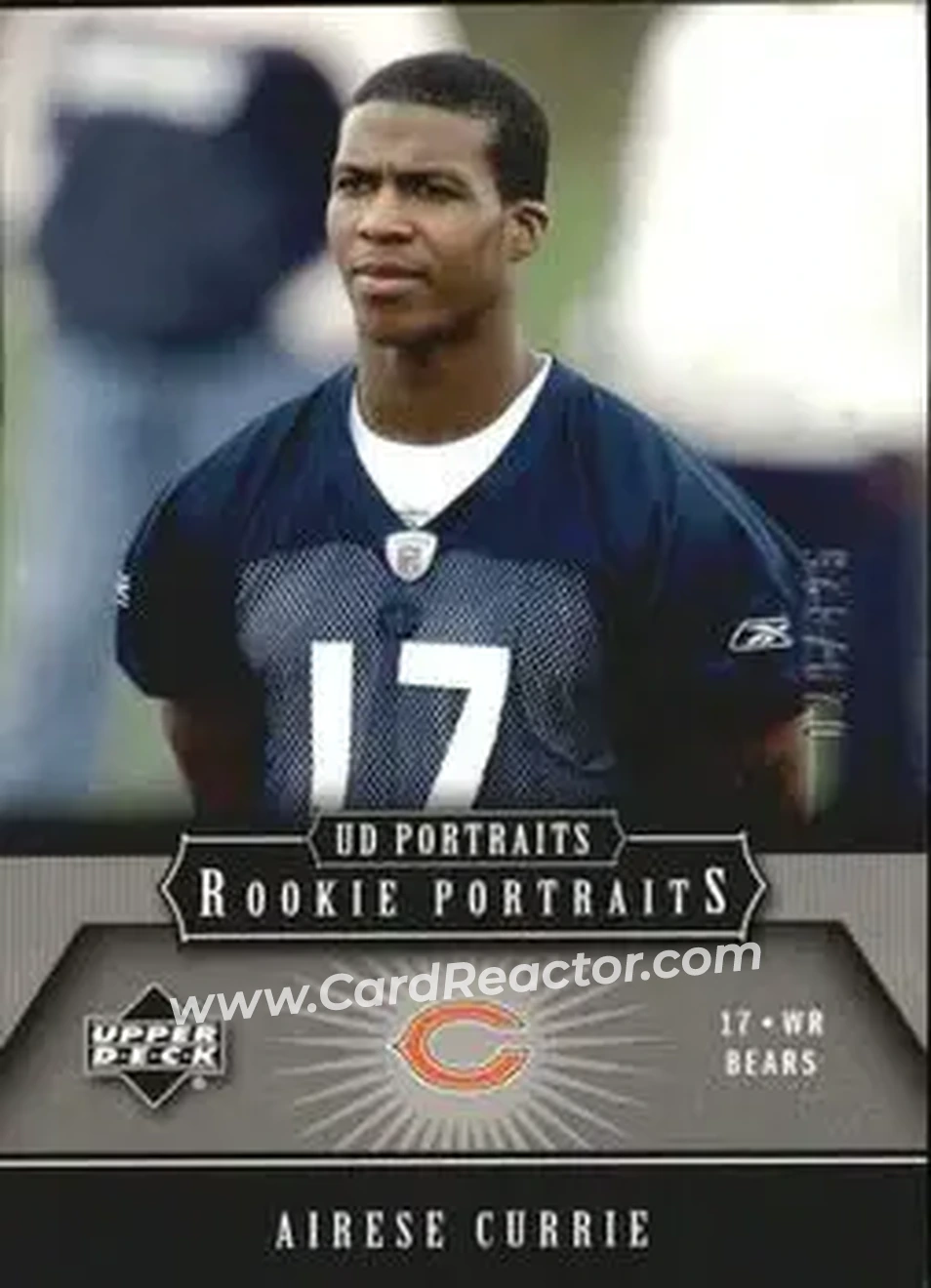 2005 Upper Deck Portraits #145 - Airese Currie - Chicago Bears - Front