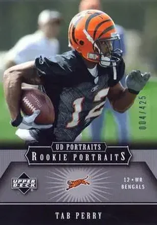 2005 Upper Deck Portraits #148 - Tab Perry - Cincinnati Bengals