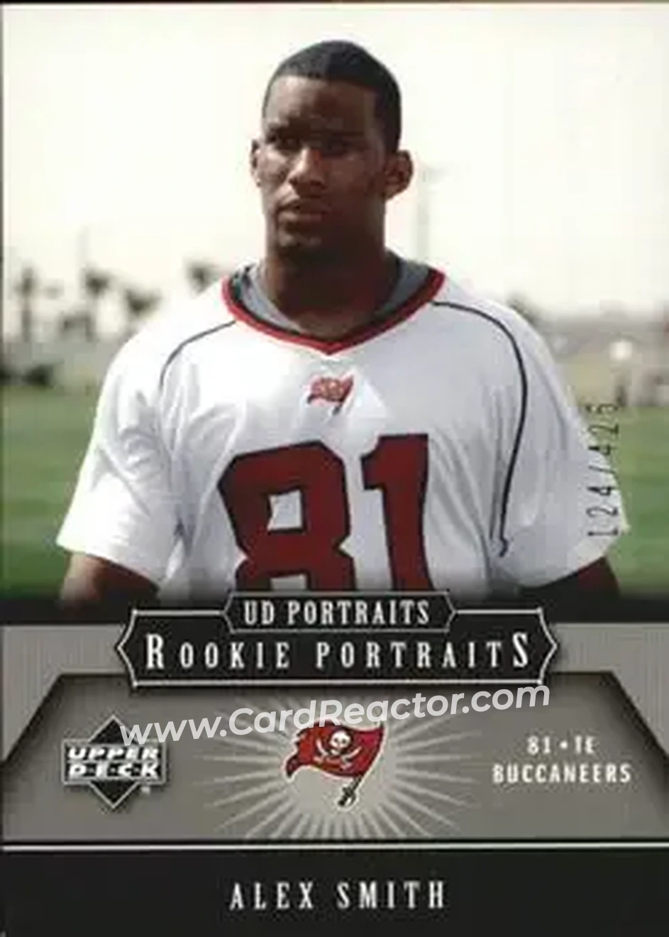 2005 Upper Deck Portraits #152 - Alex Smith - Tampa Bay Buccaneers - Front
