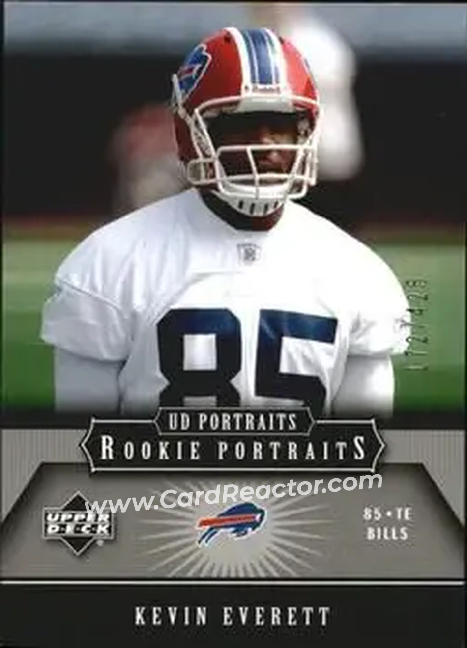 2005 Upper Deck Portraits #153 - Kevin Everett - Buffalo Bills - Front