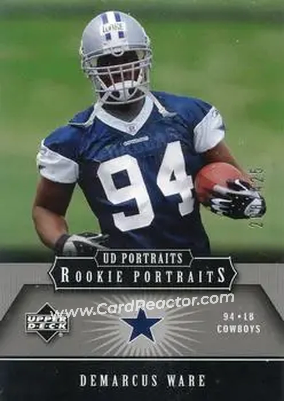 2005 Upper Deck Portraits #156 - DeMarcus Ware - Dallas Cowboys - Front