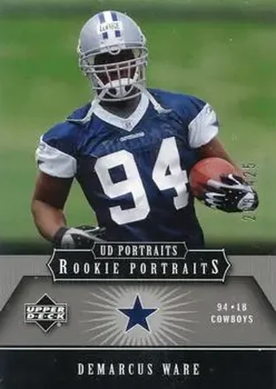 2005 Upper Deck Portraits #156 - DeMarcus Ware - Dallas Cowboys