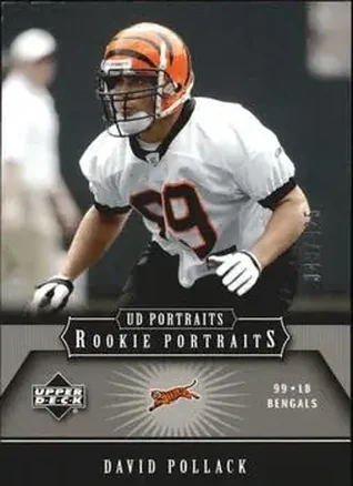 2005 Upper Deck Portraits #159 - David Pollack - Cincinnati Bengals