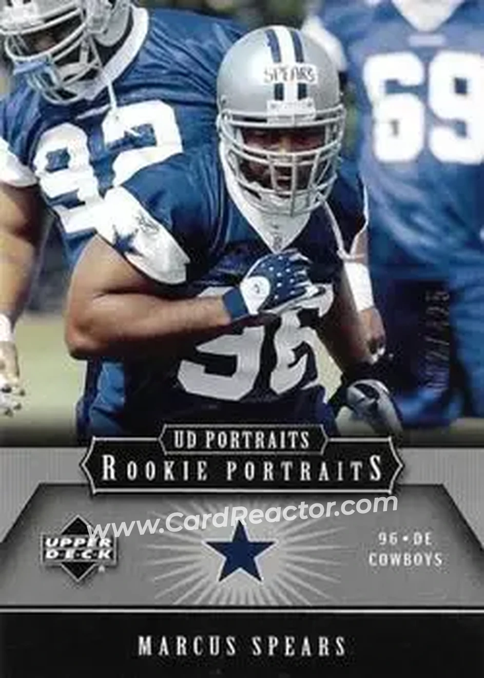 2005 Upper Deck Portraits #162 - Marcus Spears - Dallas Cowboys - Front