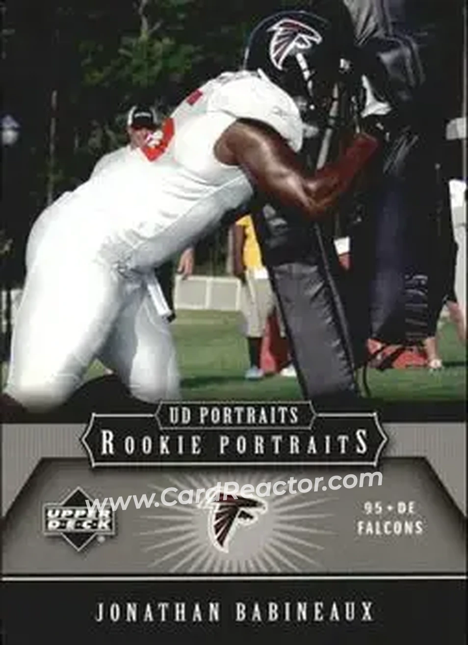 2005 Upper Deck Portraits #163 - Jonathan Babineaux - Atlanta Falcons - Front