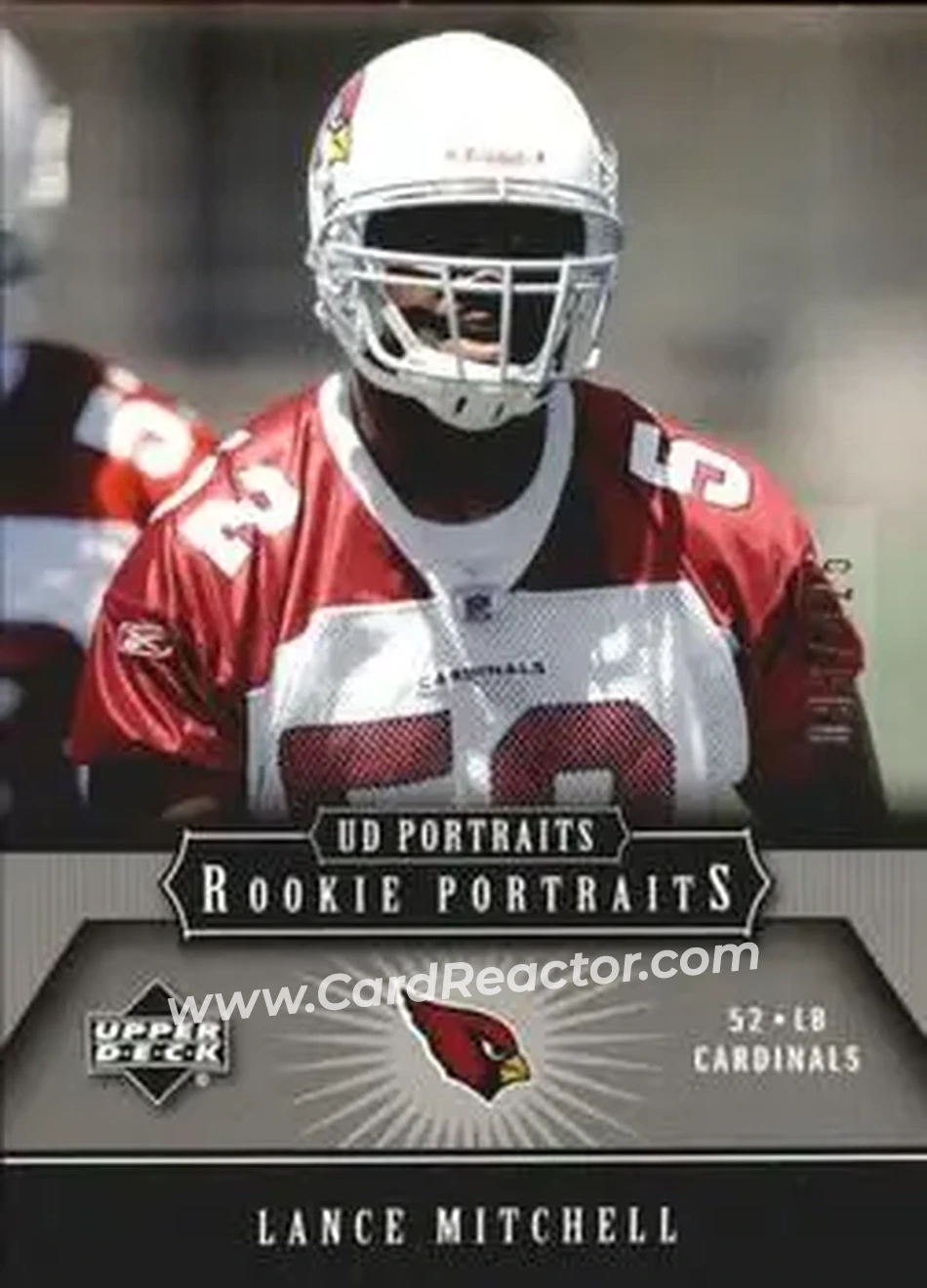 2005 Upper Deck Portraits #168 - Lance Mitchell - Arizona Cardinals - Front