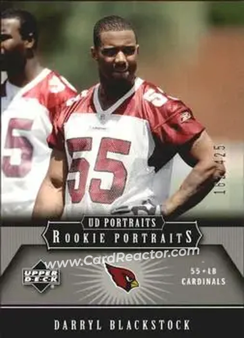 2005 Upper Deck Portraits #172 - Darryl Blackstock - Arizona Cardinals - Front