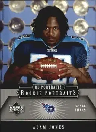 2005 Upper Deck Portraits #174 - Adam Jones - Tennessee Titans