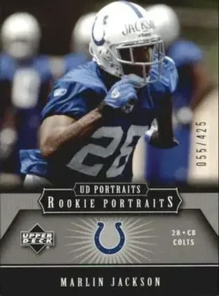 2005 Upper Deck Portraits #180 - Marlin Jackson - Indianapolis Colts