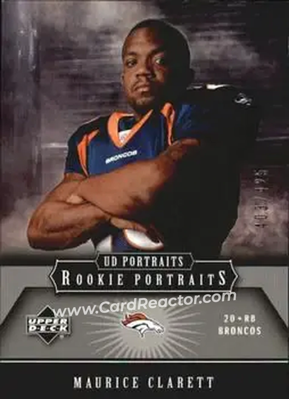 2005 Upper Deck Portraits #118 - Maurice Clarett - Denver Broncos - Front