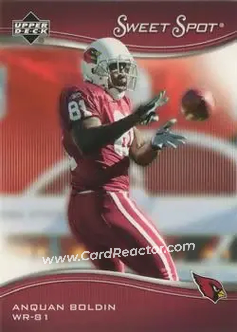 2005 Upper Deck Sweet Spot #2 - Anquan Boldin - Arizona Cardinals - Front