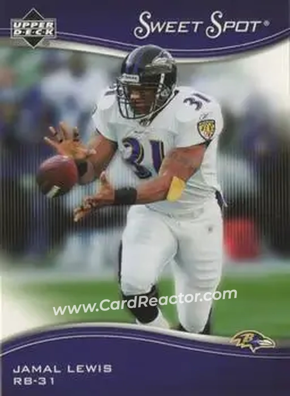 2005 Upper Deck Sweet Spot #8 - Jamal Lewis - Baltimore Ravens - Front