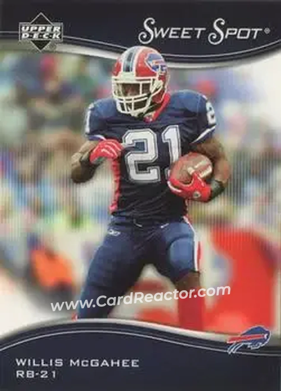 2005 Upper Deck Sweet Spot #12 - Willis McGahee - Buffalo Bills - Front