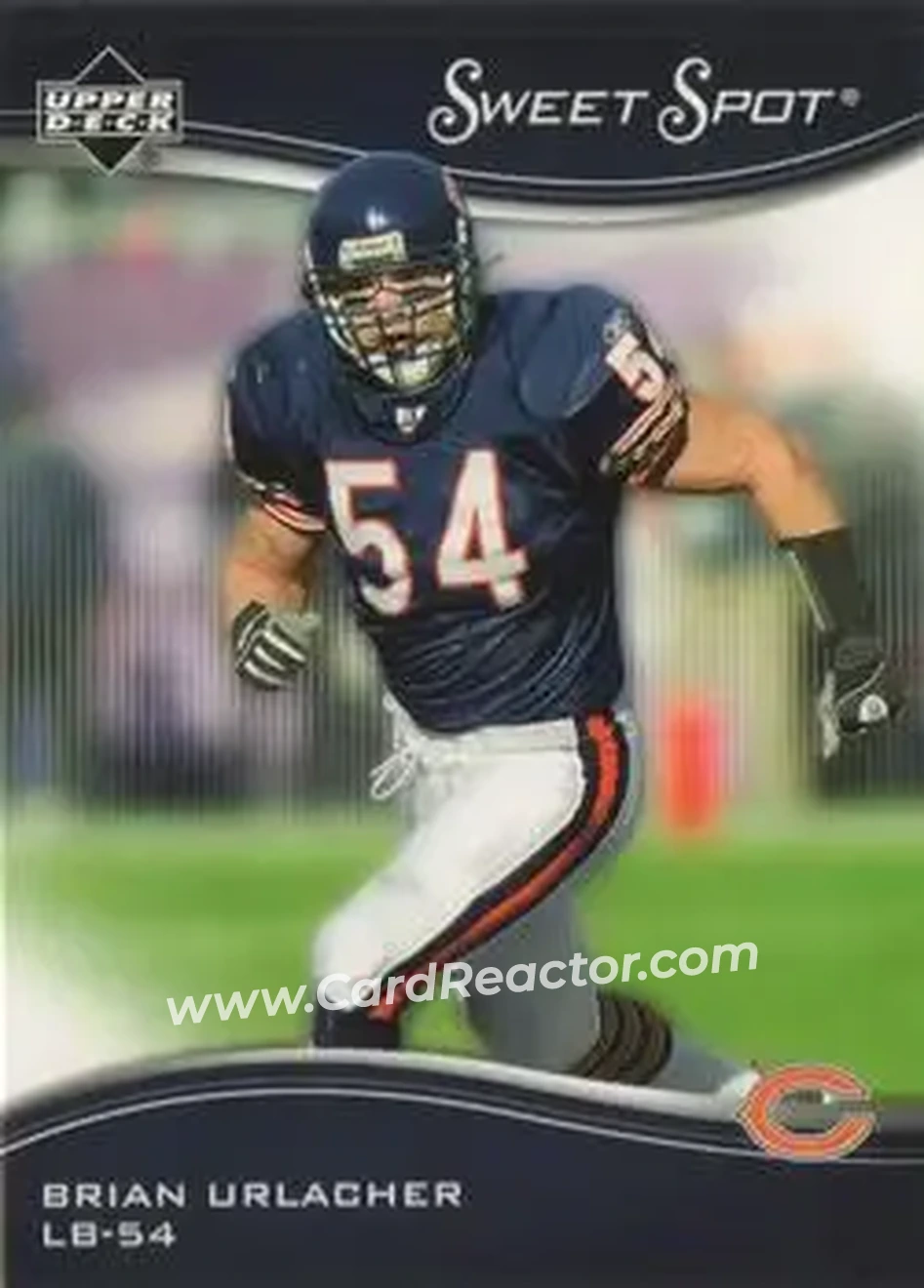 2005 Upper Deck Sweet Spot #18 - Brian Urlacher - Chicago Bears - Front