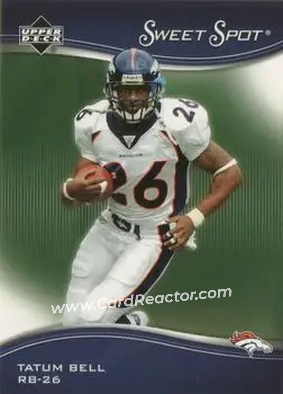 2005 Upper Deck Sweet Spot #27 - Tatum Bell - Denver Broncos - Front