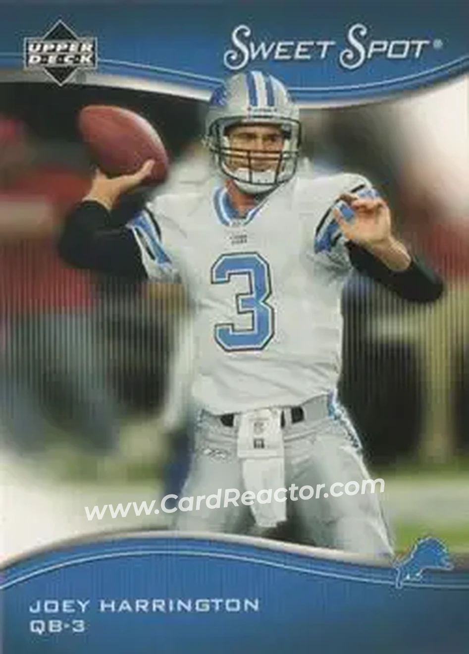 2005 Upper Deck Sweet Spot #32 - Joey Harrington - Detroit Lions - Front