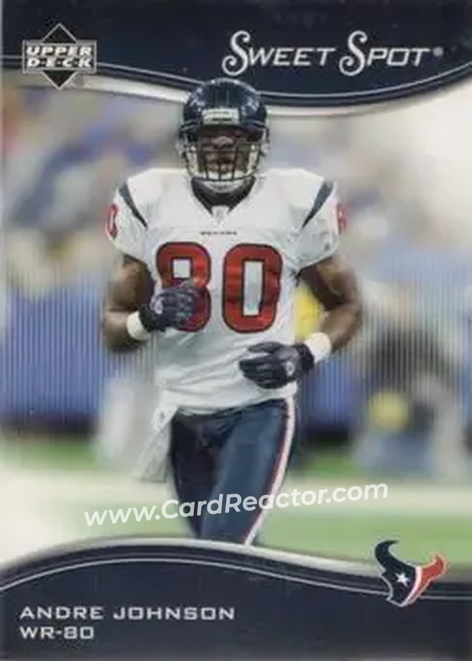 2005 Upper Deck Sweet Spot #37 - Andre Johnson - Houston Texans - Front 2005 Upper Deck Sweet Spot #37 - Andre Johnson - Houston Texans - Front