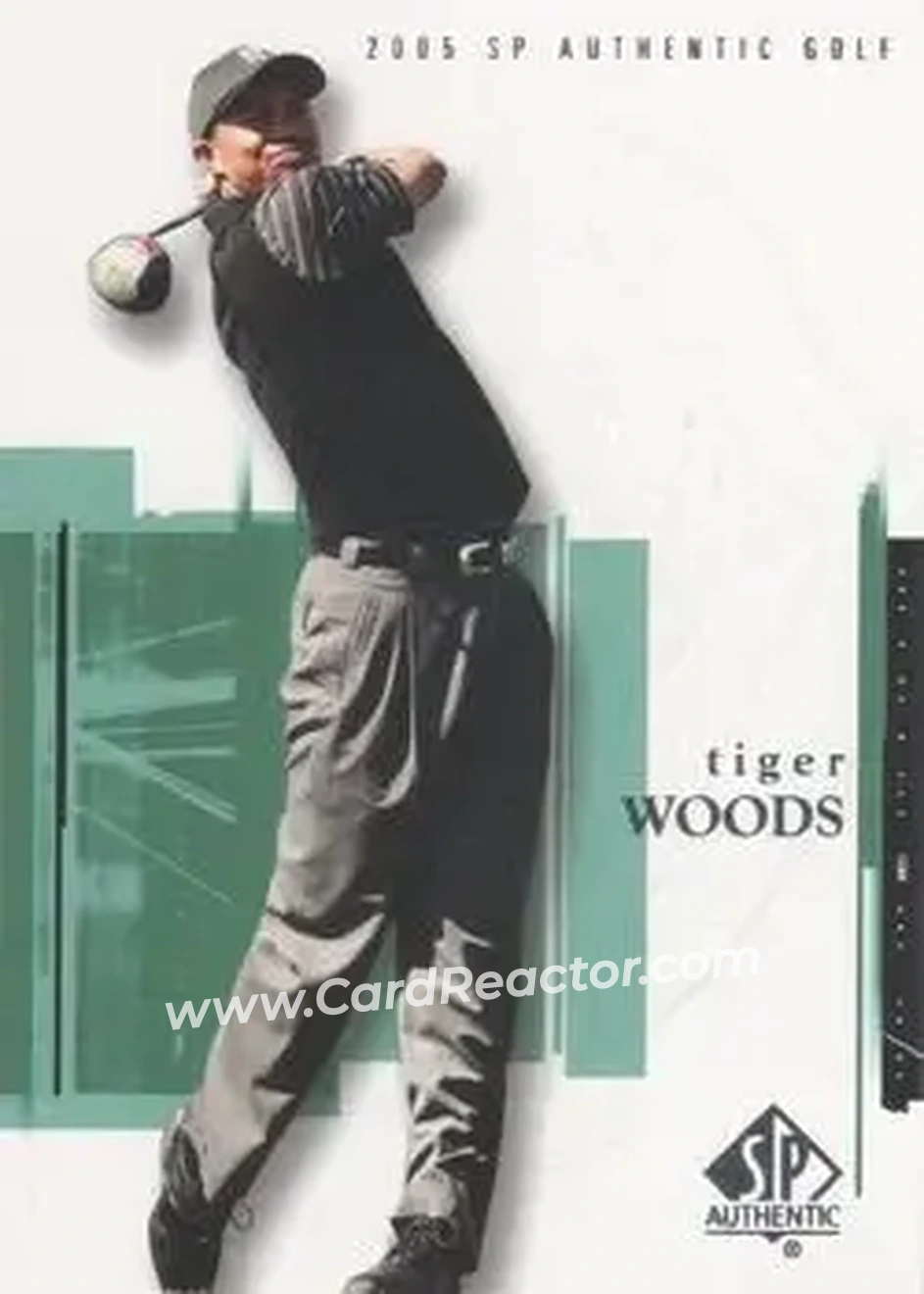 2005 SP Authentic #1 - Tiger Woods - Front