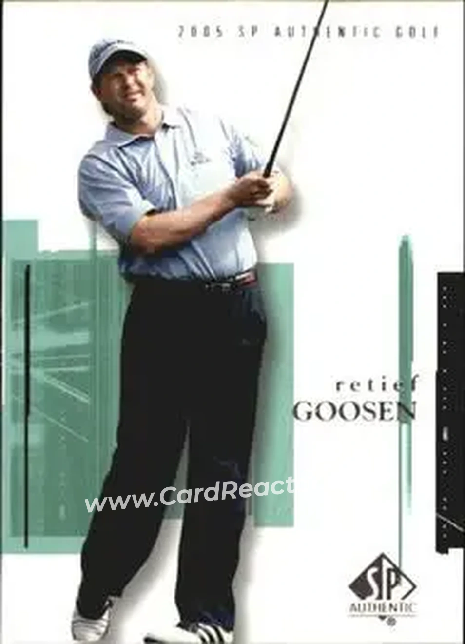2005 SP Authentic #11 - Retief Goosen - Front 2005 SP Authentic #11 - Retief Goosen - Front