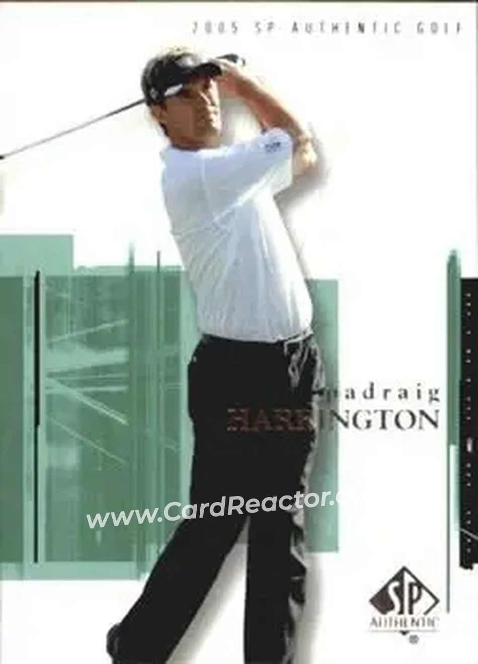 2005 SP Authentic #12 - Padraig Harrington - Front 2005 SP Authentic #12 - Padraig Harrington - Front