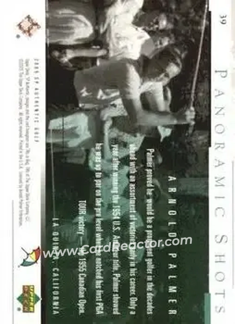 2005 SP Authentic #39 - Arnold Palmer - Back