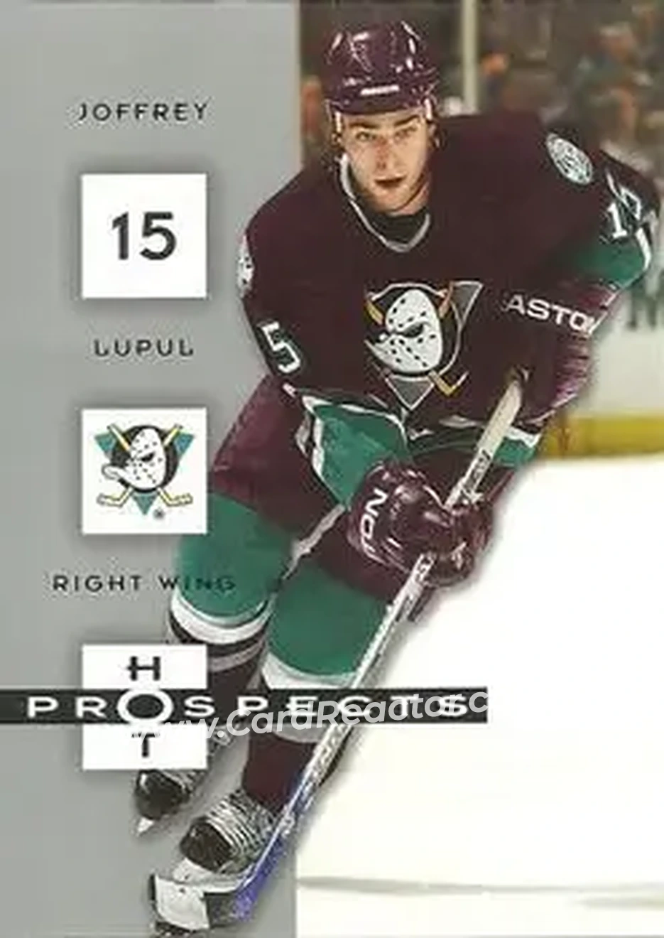 2005-06 Fleer Hot Prospects #1 - Joffrey Lupul - Anaheim Mighty Ducks - Front 2005-06 Fleer Hot Prospects #1 - Joffrey Lupul - Anaheim Mighty Ducks - Front