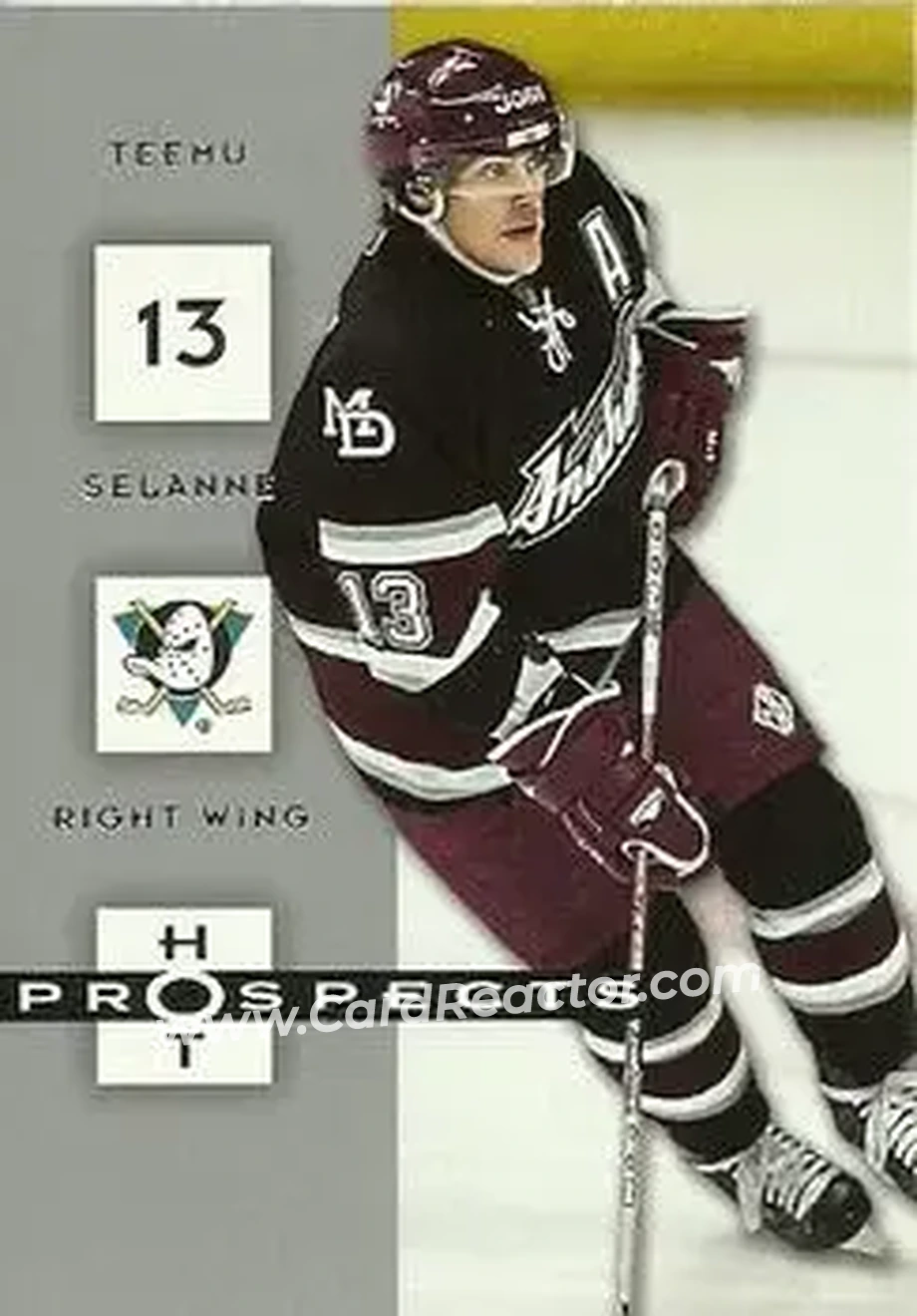 2005-06 Fleer Hot Prospects #3 - Teemu Selanne - Anaheim Mighty Ducks - Front 2005-06 Fleer Hot Prospects #3 - Teemu Selanne - Anaheim Mighty Ducks - Front