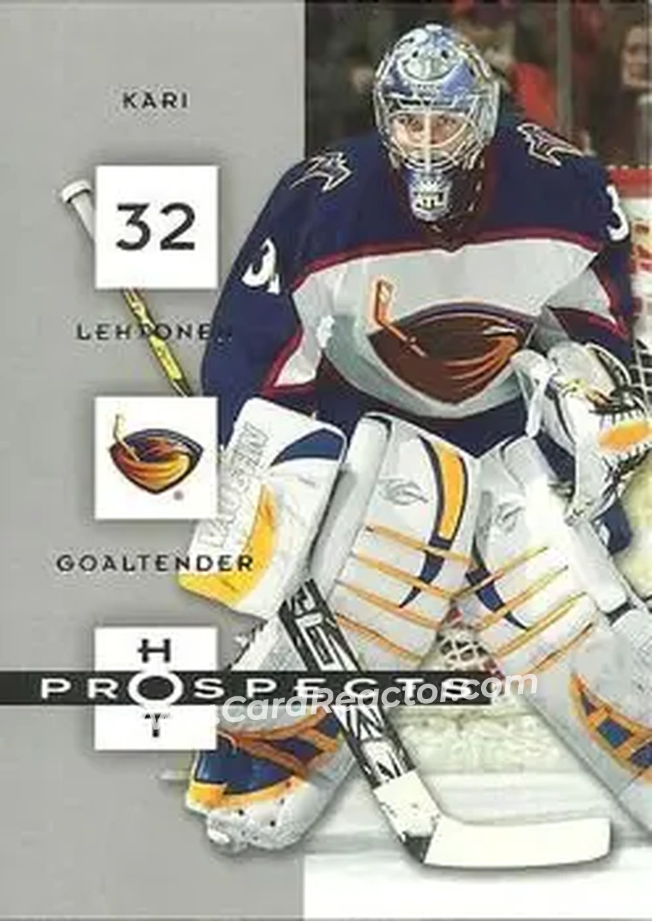 2005-06 Fleer Hot Prospects #6 - Kari Lehtonen - Atlanta Thrashers - Front