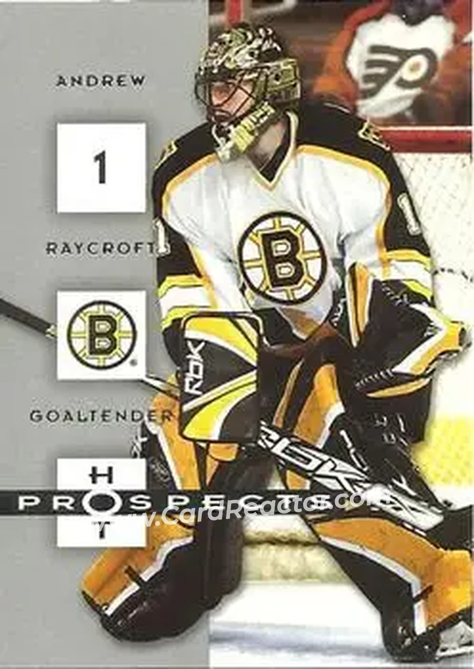 2005-06 Fleer Hot Prospects #9 - Andrew Raycroft - Boston Bruins - Front