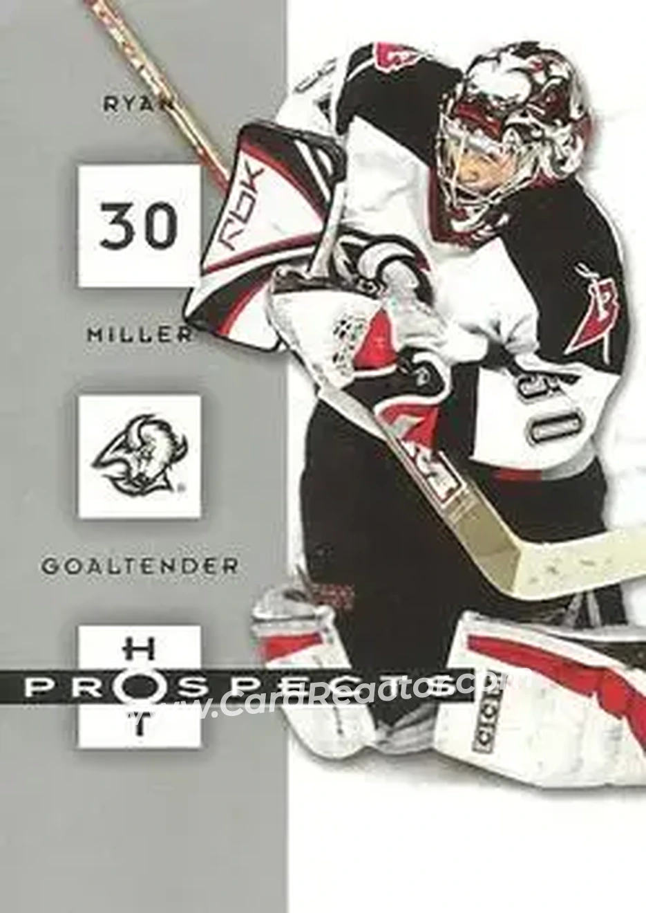 2005-06 Fleer Hot Prospects #11 - Ryan Miller - Buffalo Sabres - Front
