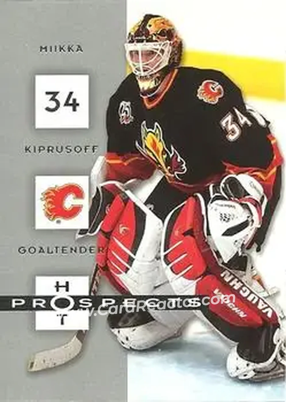 2005-06 Fleer Hot Prospects #15 - Miikka Kiprusoff - Calgary Flames - Front