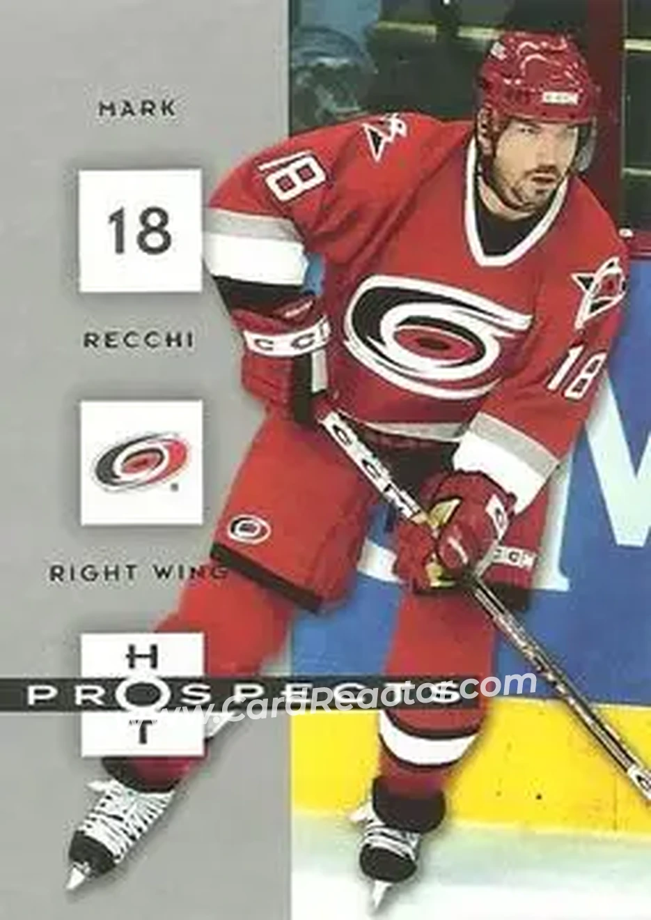 2005-06 Fleer Hot Prospects #16 - Mark Recchi - Carolina Hurricanes - Front 2005-06 Fleer Hot Prospects #16 - Mark Recchi - Carolina Hurricanes - Front